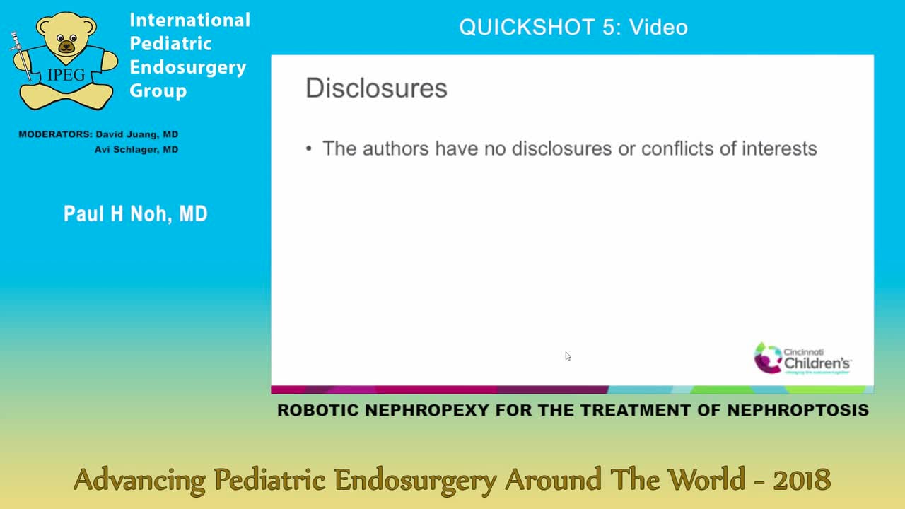 ROBOTIC NEPHROPEXY FOR THE TREATMENT OF NEPHROPTOSIS