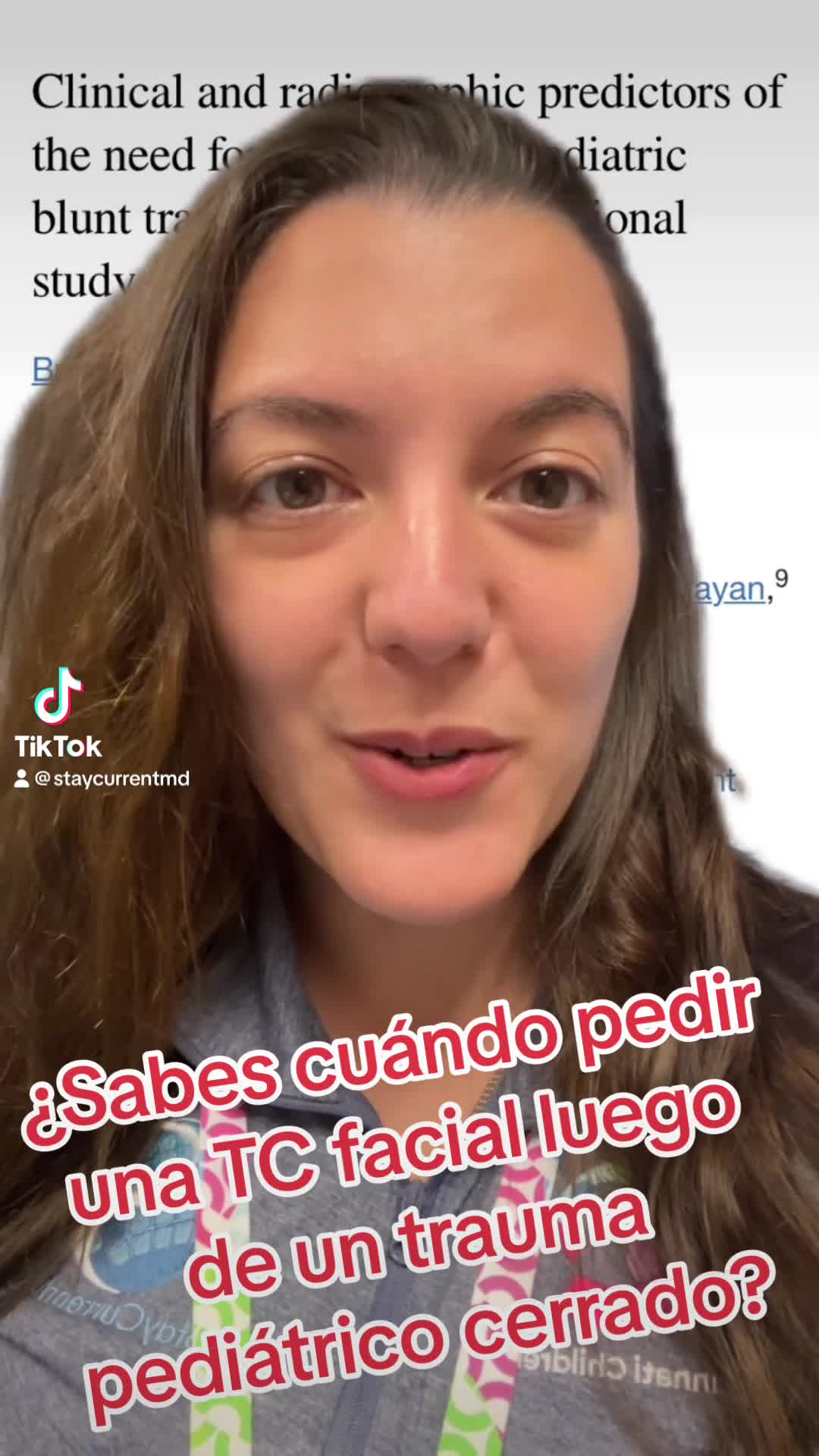 Predictores clínicos y radiográficos de la necesidad de TC facial en trauma cerrado pediátrico