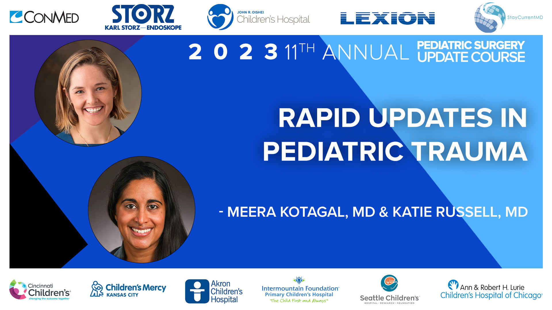 Update Course 2023 - Rapid Updates in Pediatric Trauma