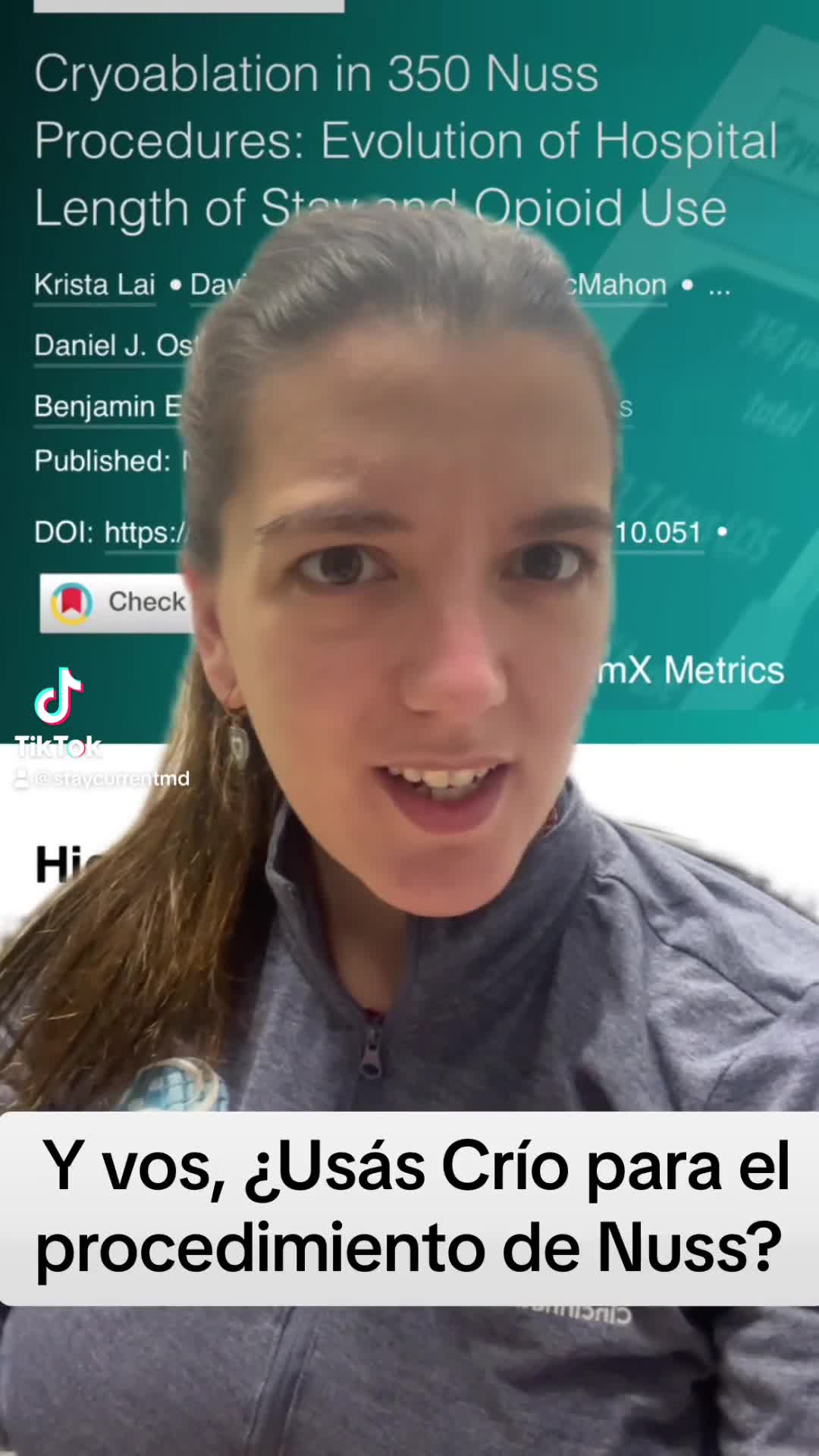 Crioablación en 350 procedimientos de Nuss: evolución de la duración de la estancia hospitalaria y el uso de opioides