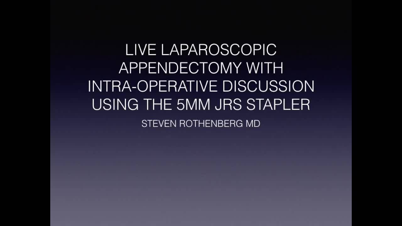 Technique: Laparoscopic Appendectomy (Two incision)