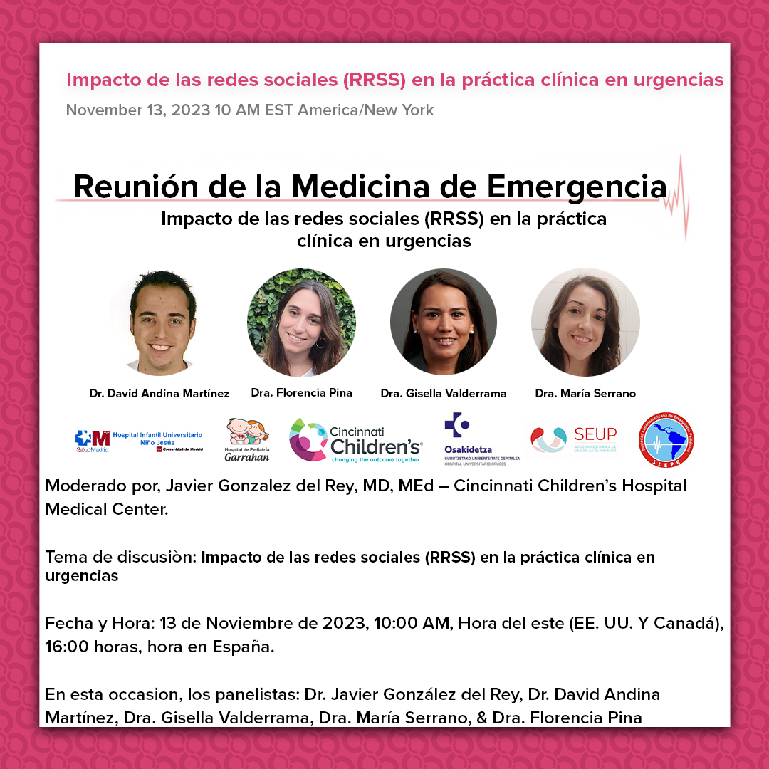 Reunión de la Medicina de Emergencia - Impacto de las redes sociales (RRSS) en la práctica clínica en urgencias