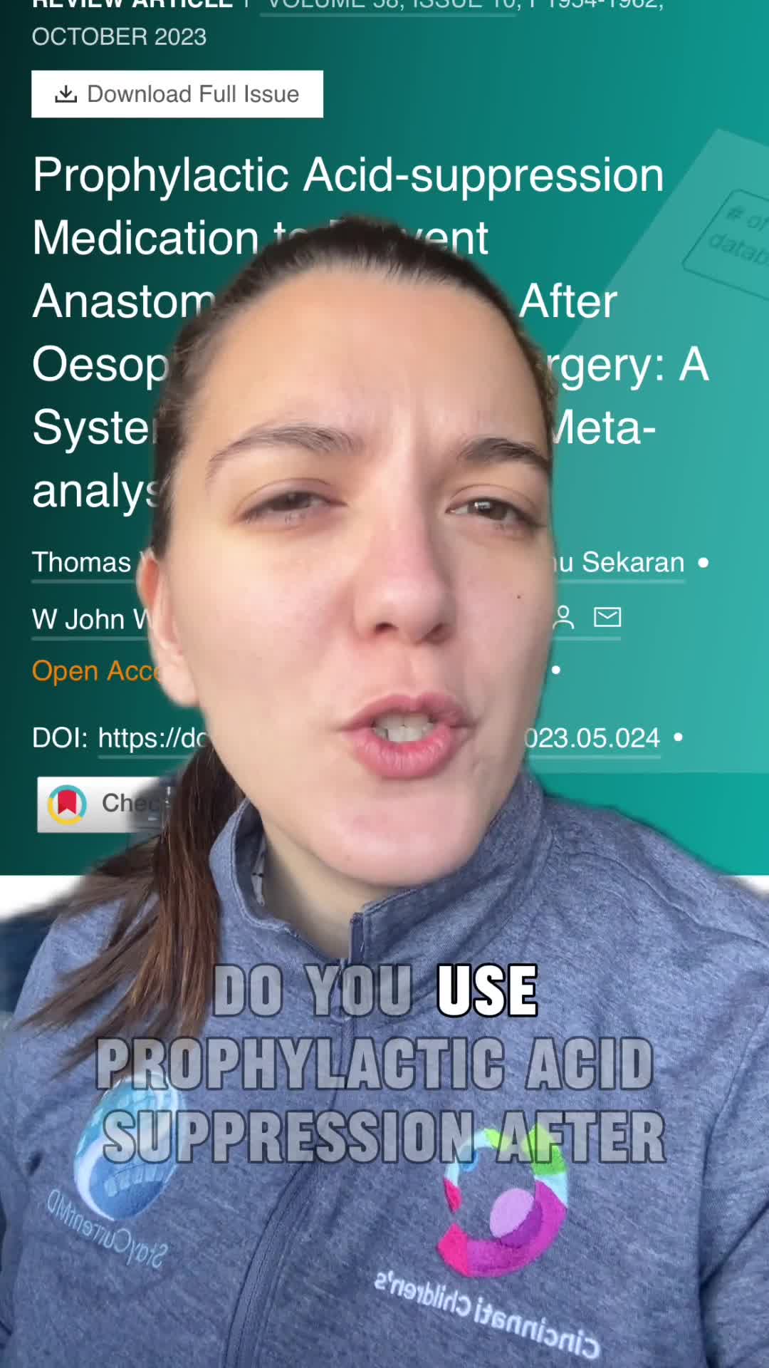 Prophylactic Acid-suppression Medication to Prevent Anastomotic Strictures After Oesophageal Atresia Surgery