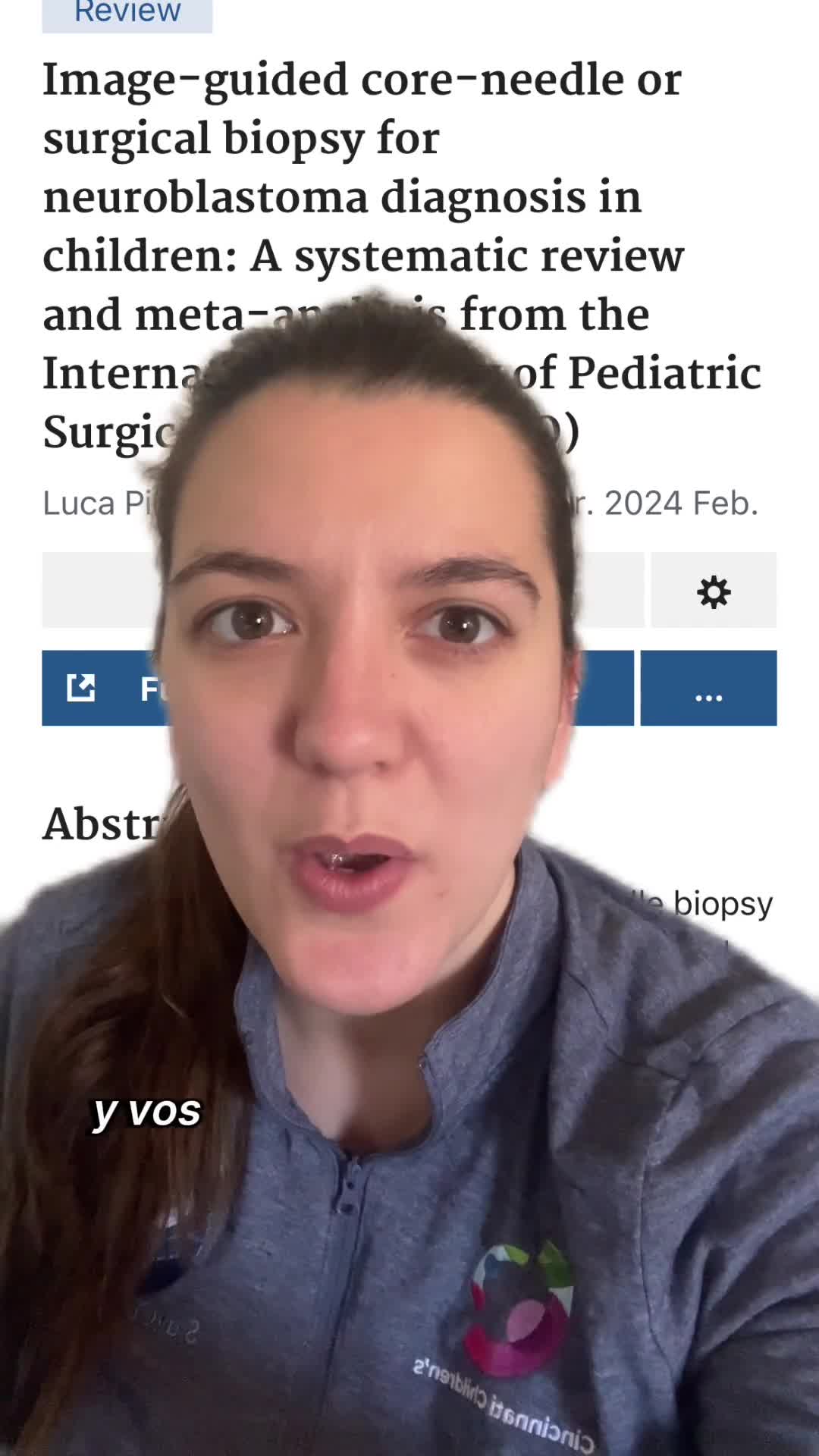 Biopsia quirúrgica o con aguja guiada por imágenes para el diagnóstico de neuroblastoma en niños