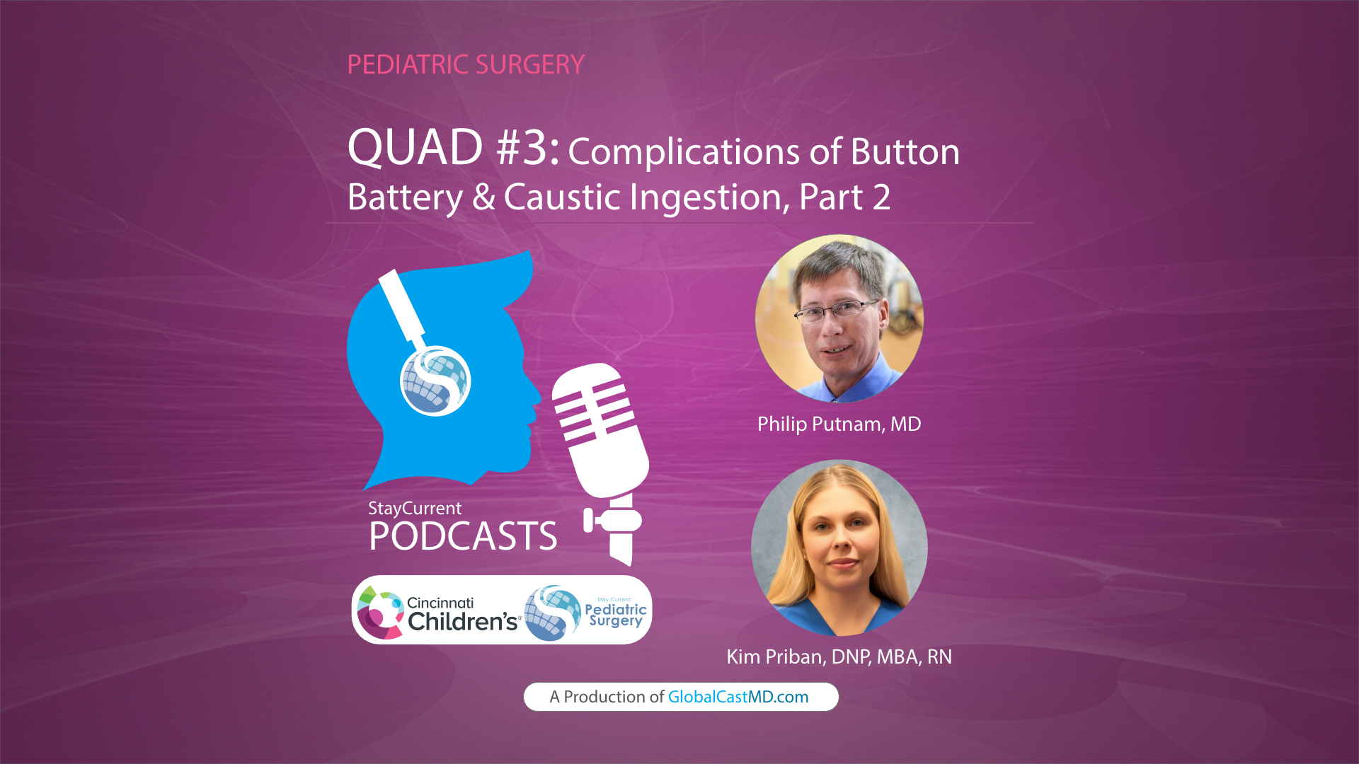 QUAD #3 Pt.2: Complications of Button Battery & Caustic Ingestion with Dr. Phil Putnam