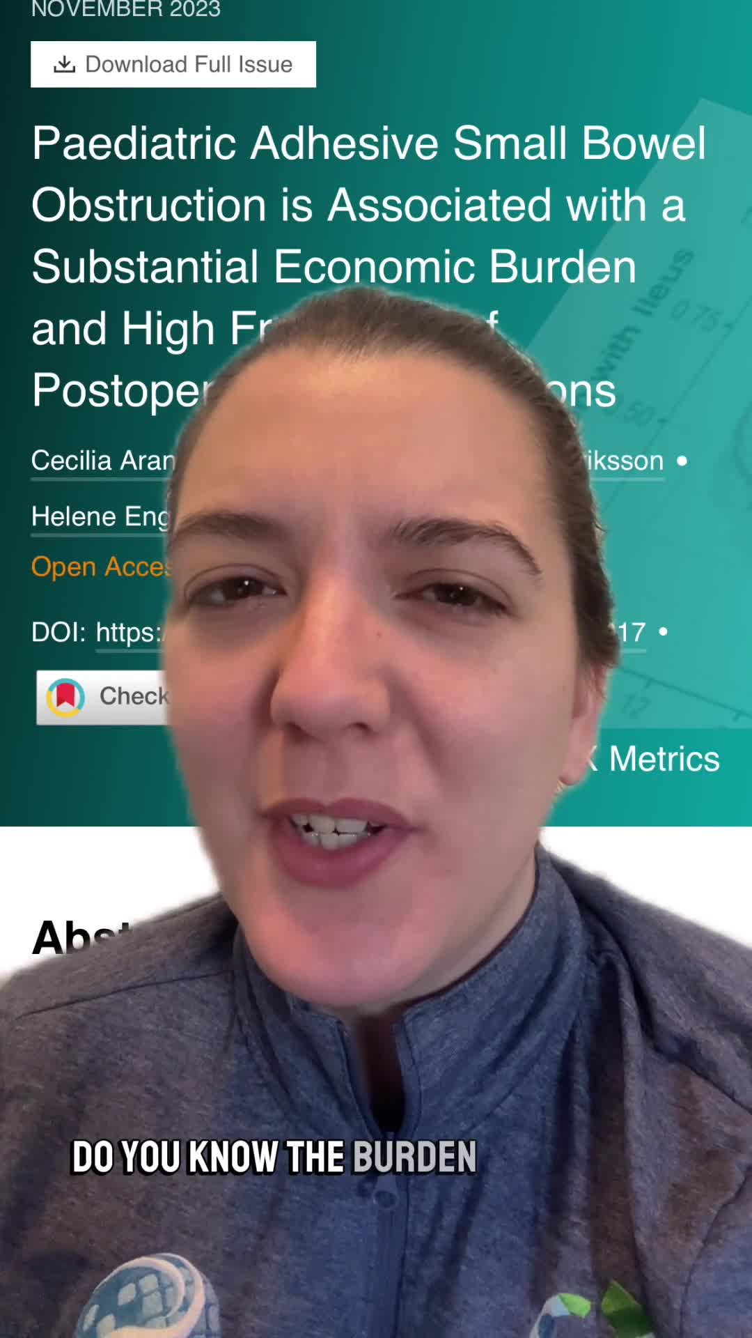 Paediatric Adhesive Small Bowel Obstruction is Associated with a Substantial Economic Burden and High Frequency of Postoperative Complications