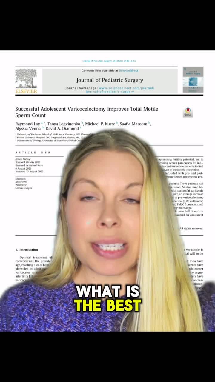 Successful Adolescent Varicocelectomy Improves Total Motile Sperm Count