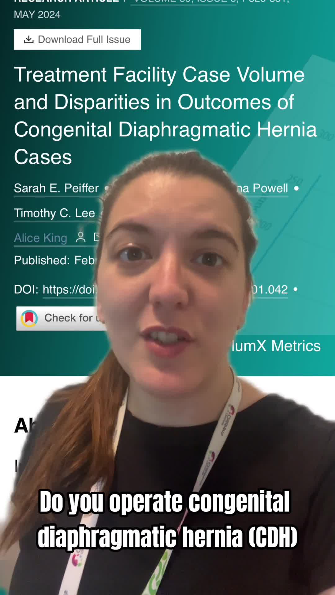 Treatment Facility Case Volume and Disparities in Outcomes of Congenital Diaphragmatic Hernia Cases
