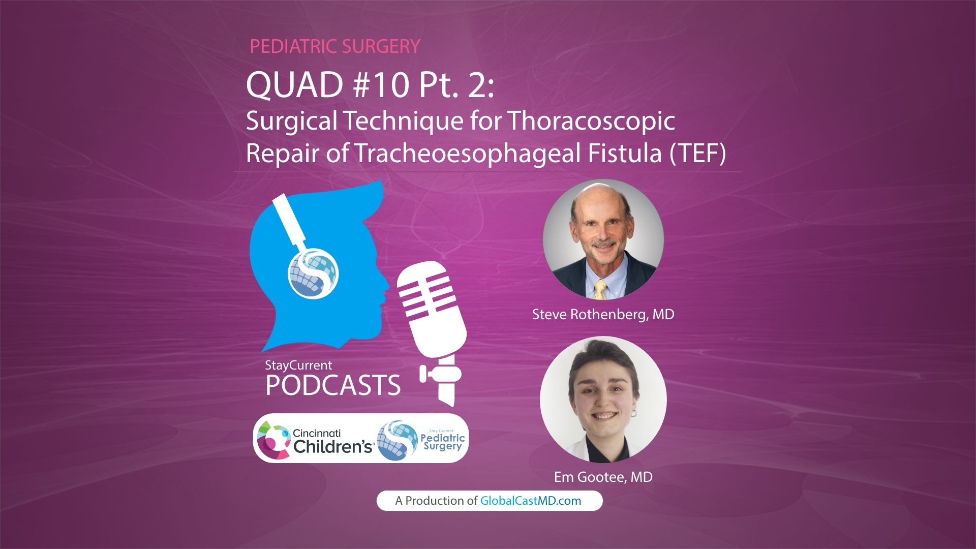 QUAD #10 Pt.2: Surgical Technique for Thoracoscopic Repair of Tracheoesophageal Fistula (TEF) with Dr. Steve Rothenberg
