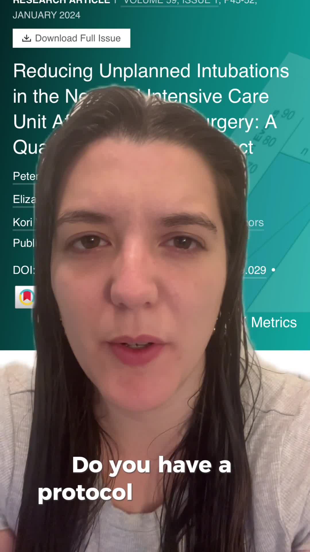 Reducing Unplanned Intubations in the Neonatal Intensive Care Unit After Children's Surgery