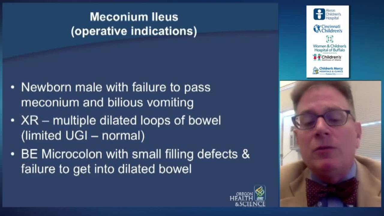 Meconium Ileus Rapid Fire Session: Update Course 2015