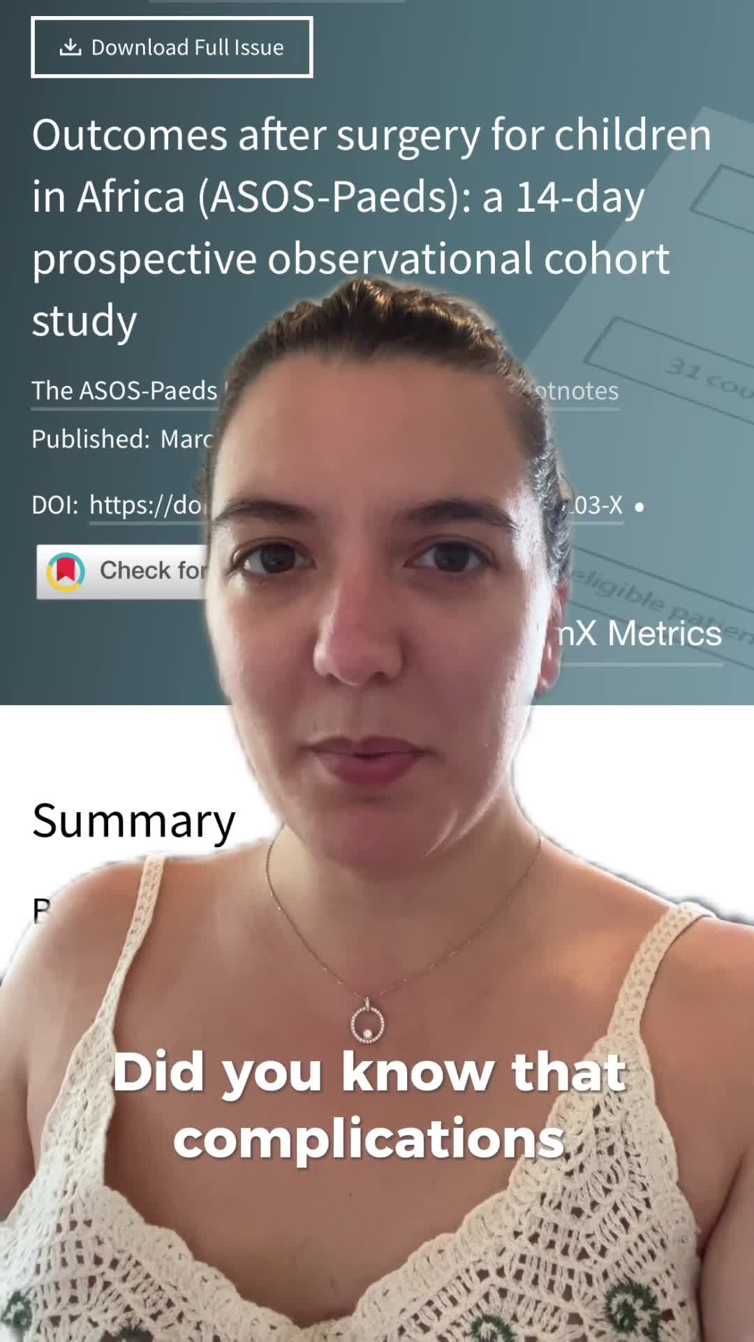 Outcomes after surgery for children in Africa