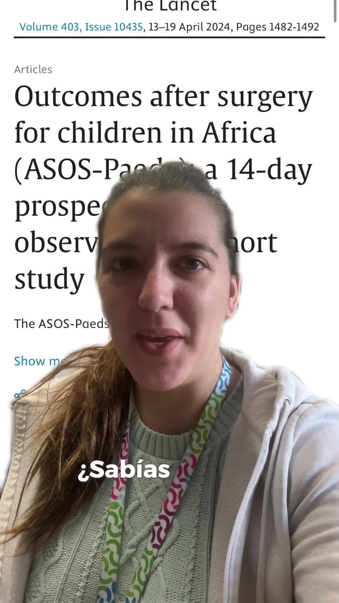 Resultados después de la cirugía para niños en África