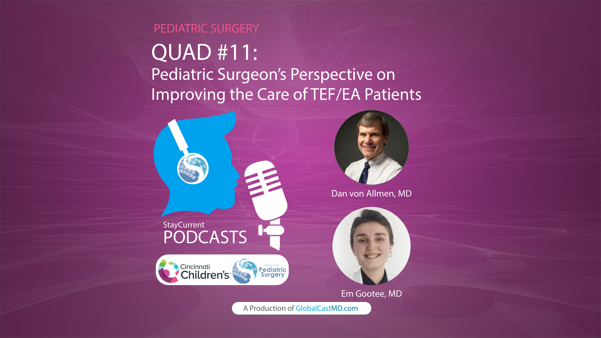 QUAD #11 Pediatric Surgeon’s Perspective on Improving the Care of TEF/EA Patients Keynote With Dr. Dan von Allmen