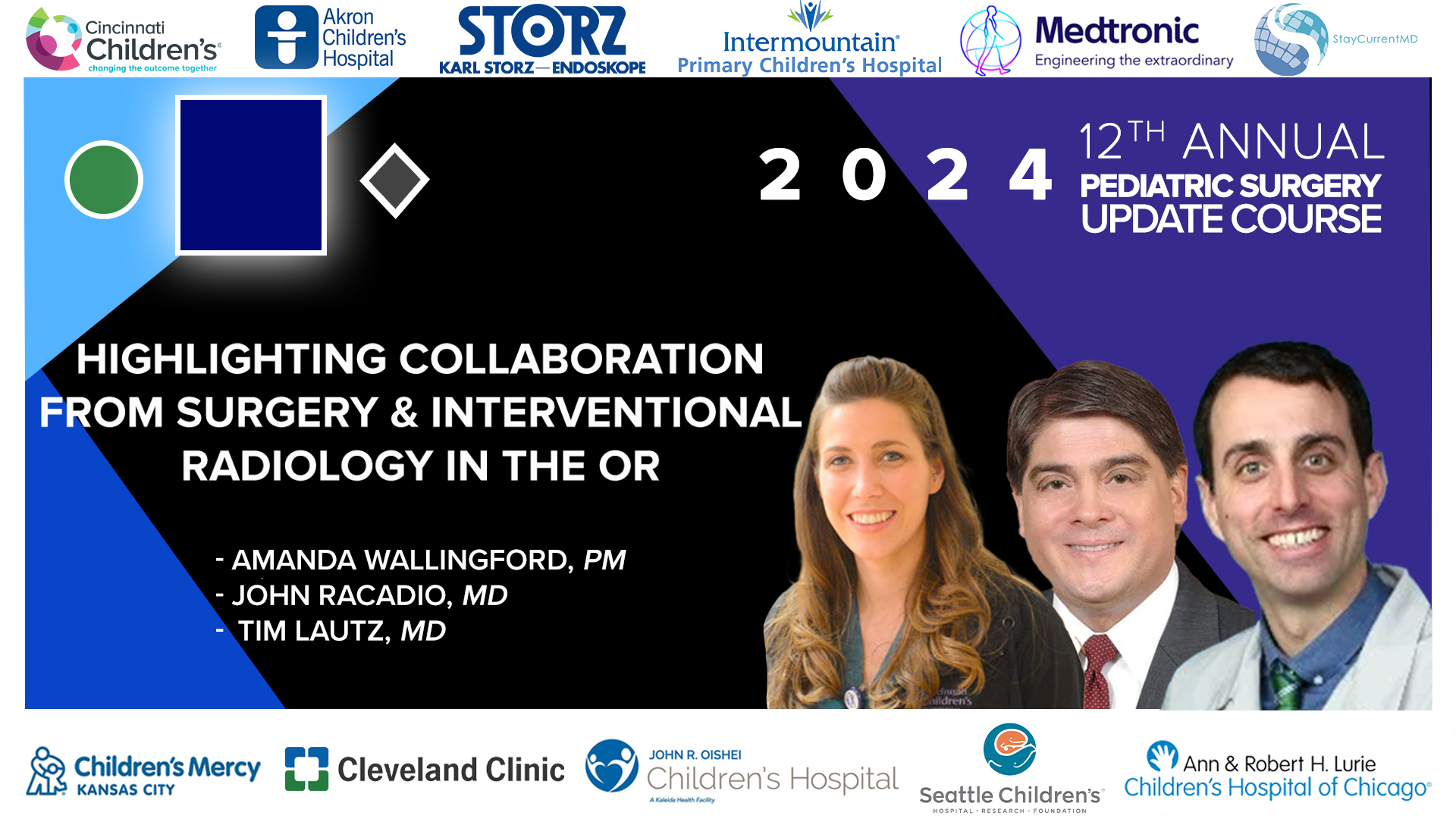 2024 Update Course - Highlighting Collaboration from Surgery & Interventional Radiology in the OR - John Racadio, Timothy Lautz, Amanda Wallingford &Dan von Allmen