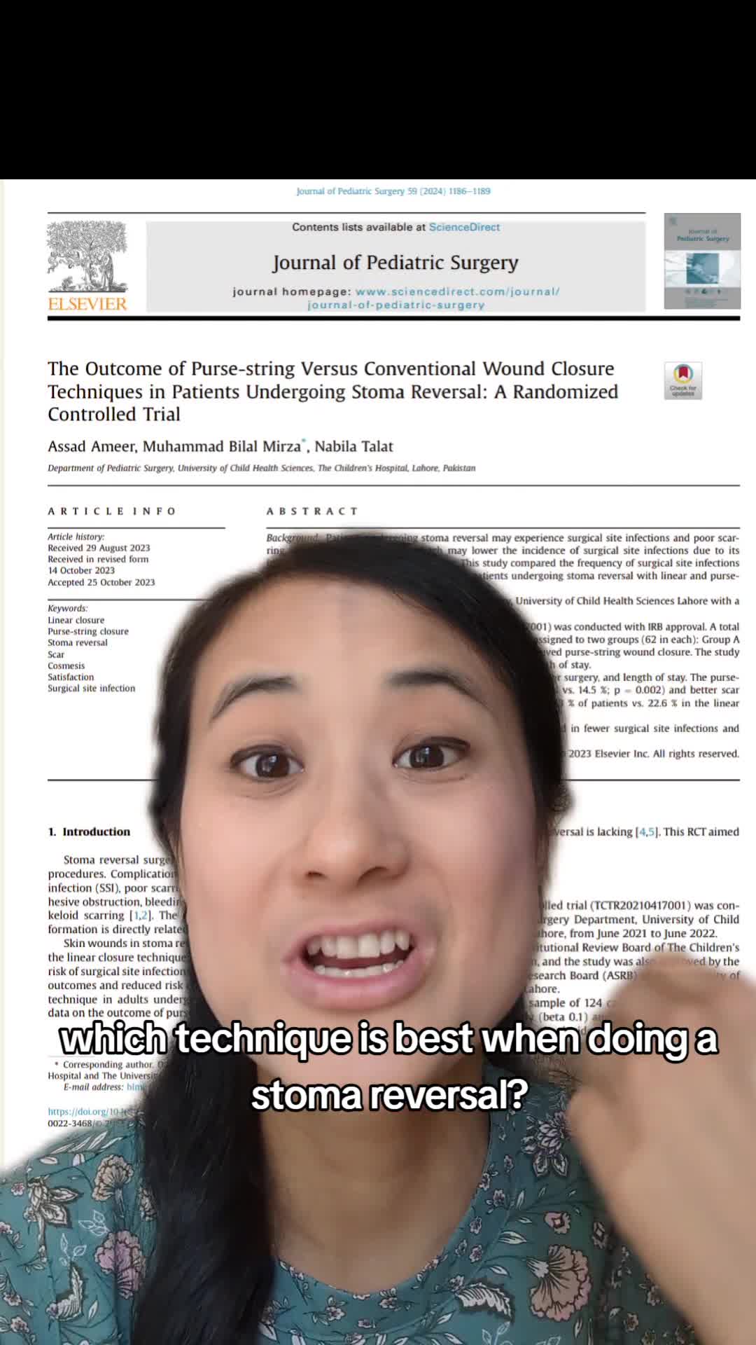 The Outcome of Purse-string Versus Conventional Wound Closure Techniques in Patients Undergoing Stoma Reversal: A Randomized Controlled Trial