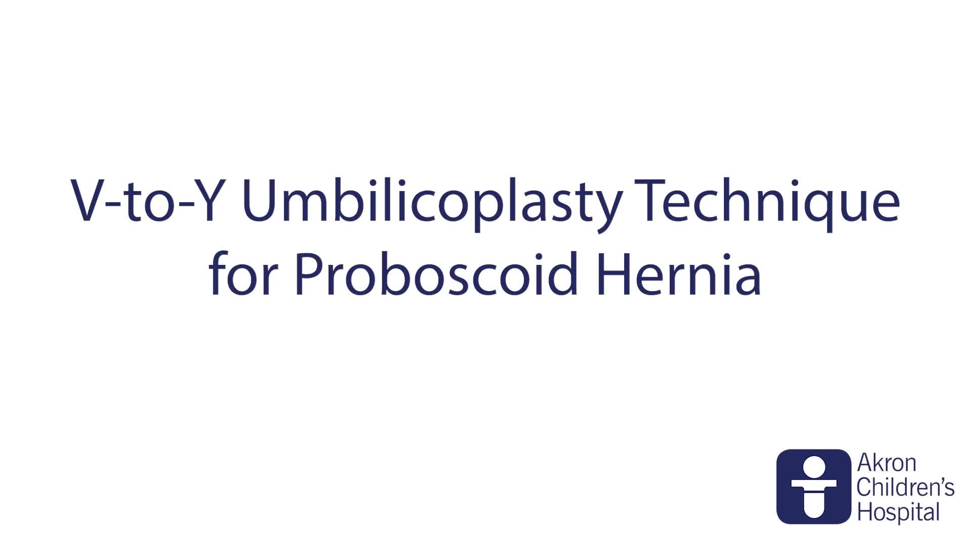 Umbilicoplasty in Children with Proboscis Umbilical Hernias